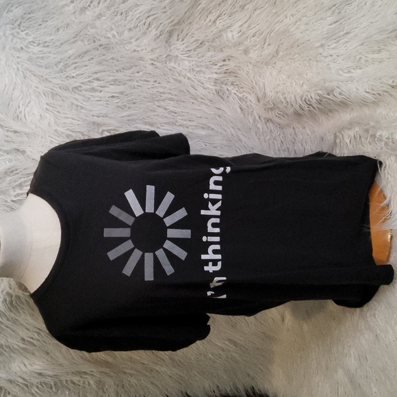 Hanes nano-T I'm thinking graphic meme loading funny XL - Picture 1 of 2